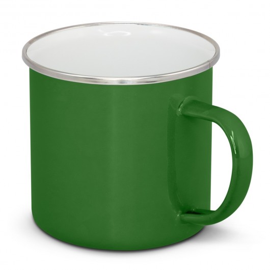 Cremorne Enamel Mugs green
